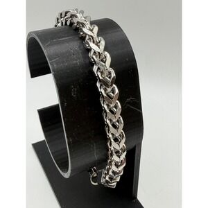 Heavy Stainless Steel Curb Chain Bracelet 8" Unisex Men Women‎ Boys 1/4" Thick